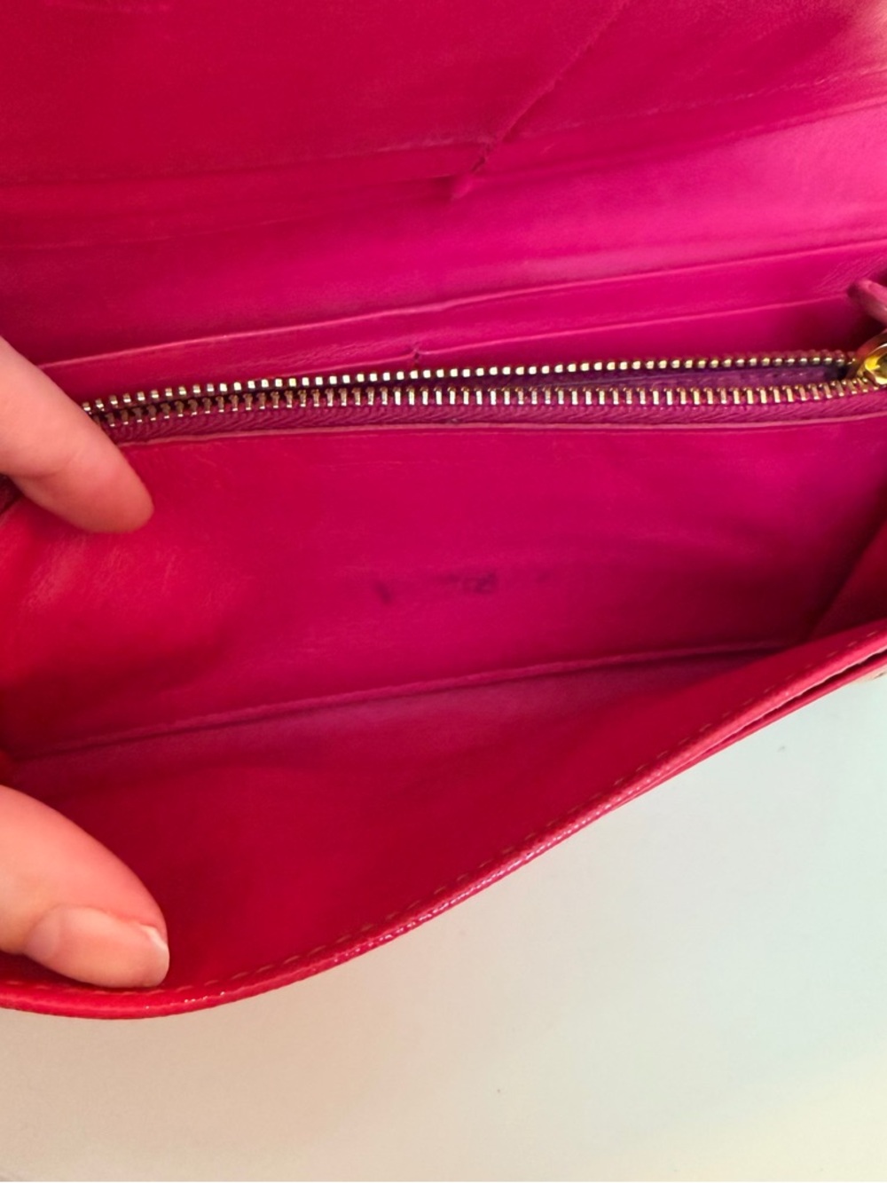 PRADA Saffiano Leather Vernice Fiocco Bow Wallet - Picture 10 of 11